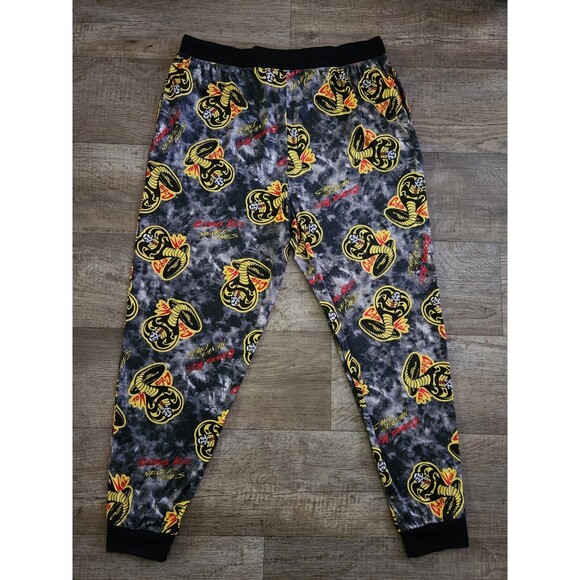 COBRA KAI Logo Performance Fabric Jogger Lounge Pajama Pants Mens XL *NWT* - Picture 2 of 5